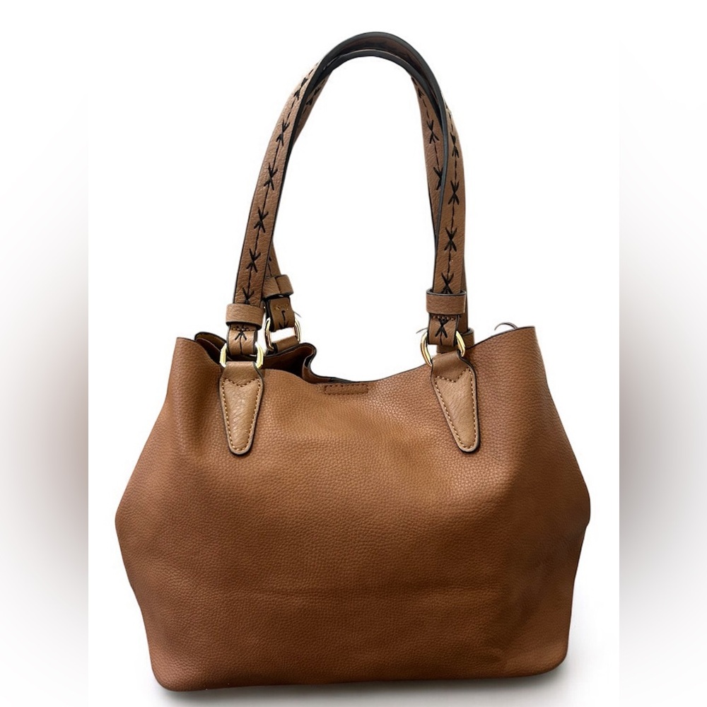 Chic Tan Leather Hobo Bag